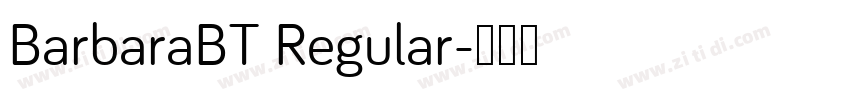 BarbaraBT Regular字体转换